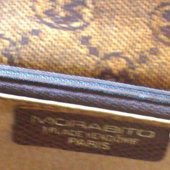 Morabito Brown Vintage Paris Monogram Crossbody/Shoulder Bag - Picture 7 of 10